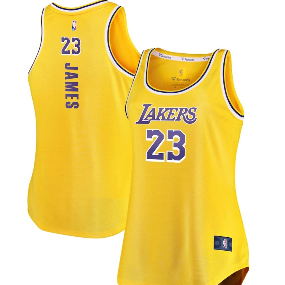LeBron James Los Angeles Lakers Fanatics Branded Women's Fast Break Tank Jersey